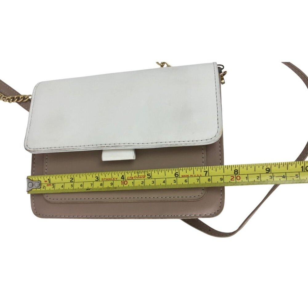 Colorblock Crossbody Bag w/Gold Chain Strap & Adjustable Leather Shoulder Strap - Picture 14 of 15